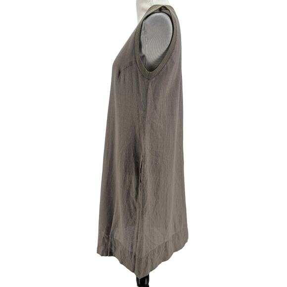 Kristensen Du Nord Women's Tan Wool Silk Sleeveless Dress Size 2 (Medium) - Picture 2 of 6